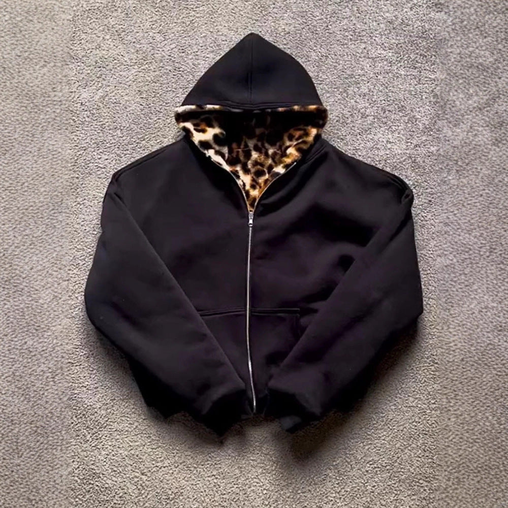 Damen Kapuzenjacke Samt Norvielle Schwarz - Norvielle