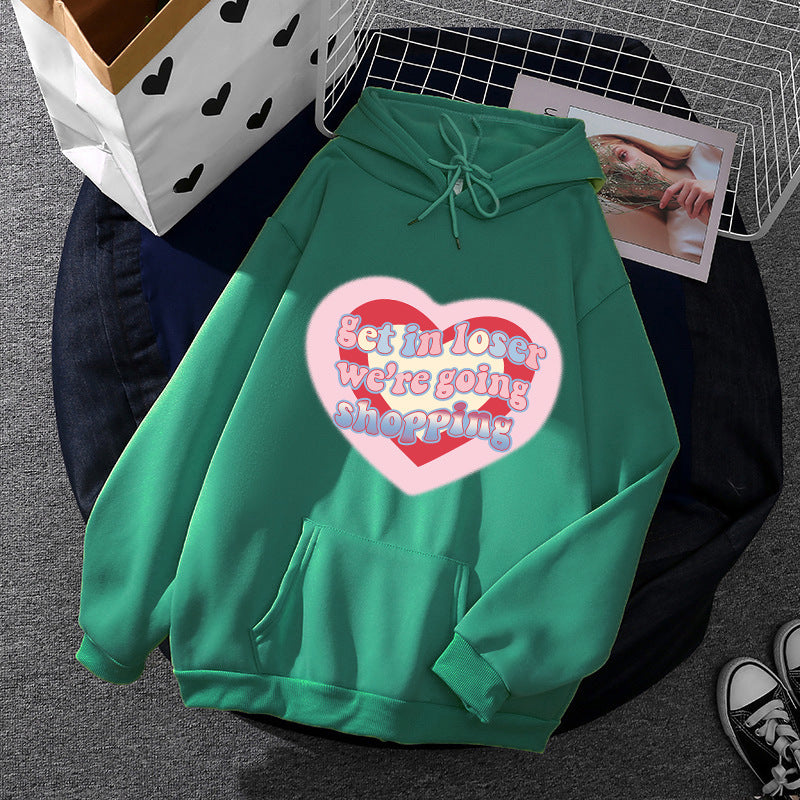 Damen Kapuzenpullover Kuschelig Grafikdesign Norvielle