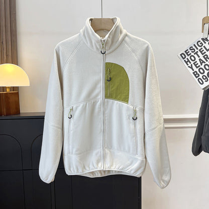 Damen Fleecejacke Hochschließend Praktische Taschen Norvielle