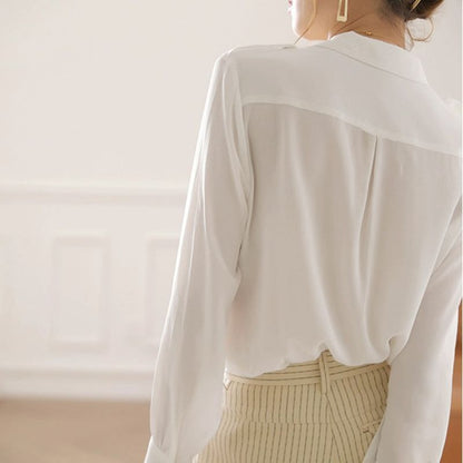 Damen Bluse mit Brusttaschen Norvielle