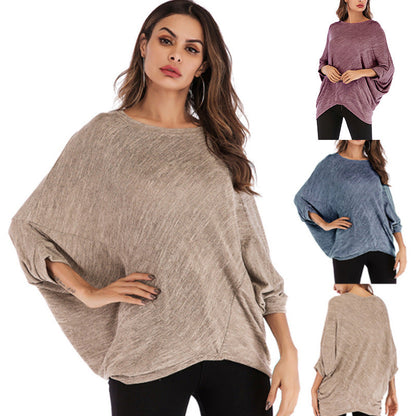 Damen Oversized Pullover Lässiger Schnitt Norvielle
