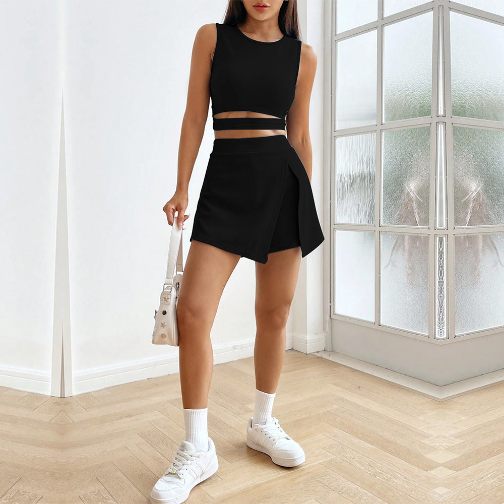 Damen Crop- Rock Set Norvielle