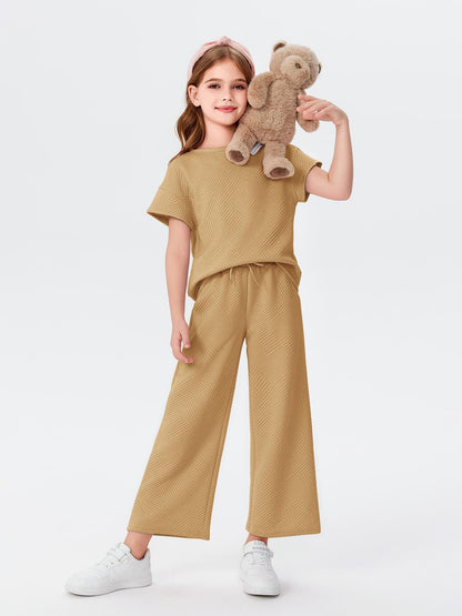 Damen Schlafanzug-Set Weites Oberteil Lockere Hosen Norvielle