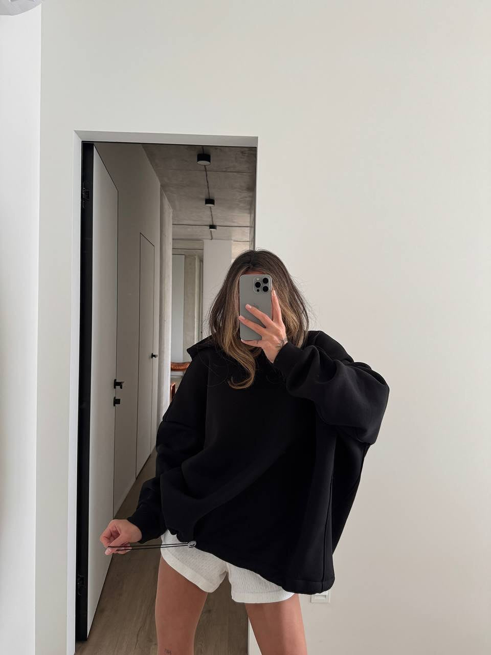 Damen Oversized Kapuzenpullover Lässiger Schnitt