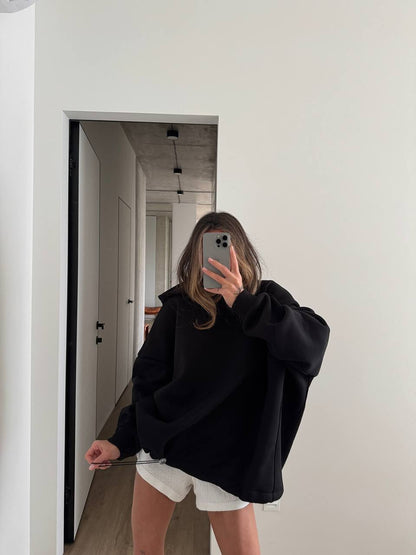 Damen Oversized Kapuzenpullover Lässiger Schnitt