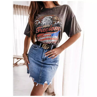 Damen Vintage Miniröcke Denim Franser Saum