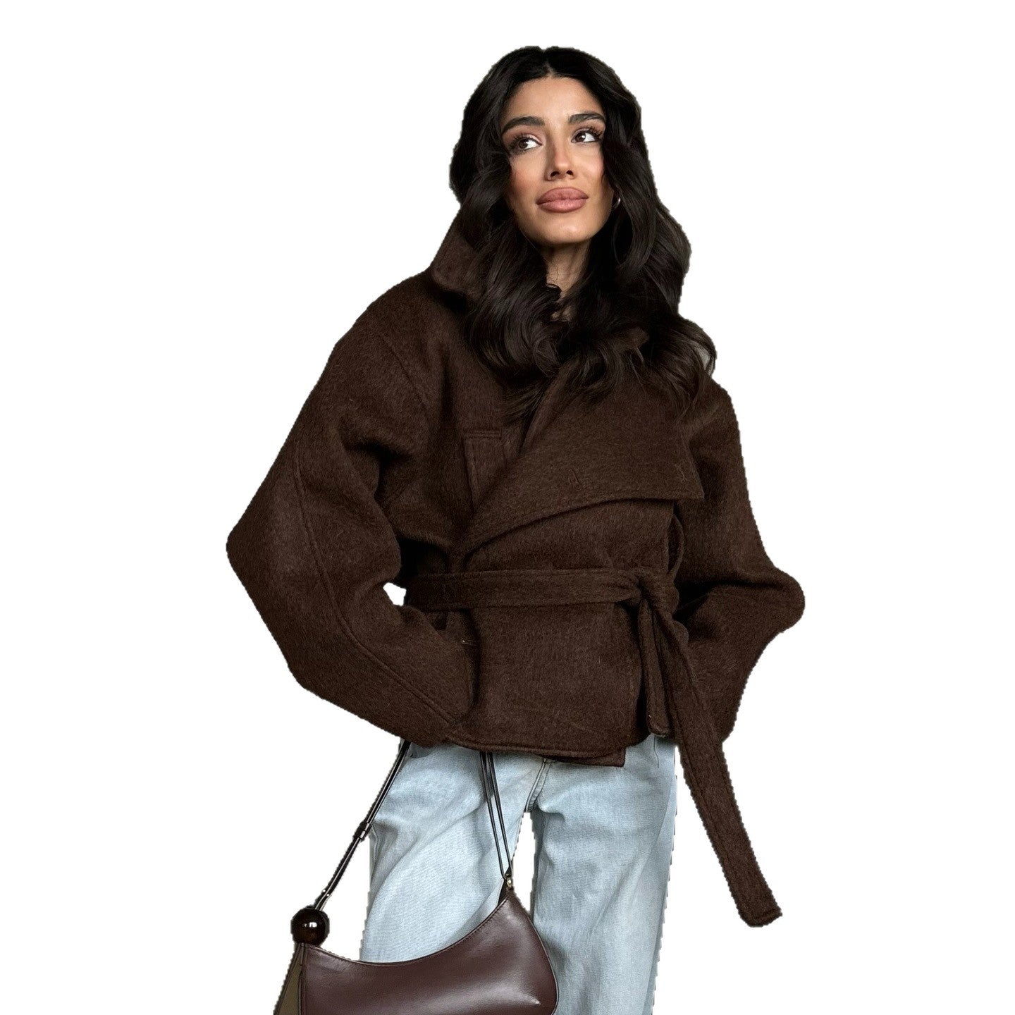 Damen Wickeljacke Warm Norvielle