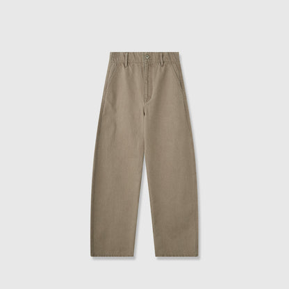Damenweite Denim-Hose Hochbund Komfortschnitt