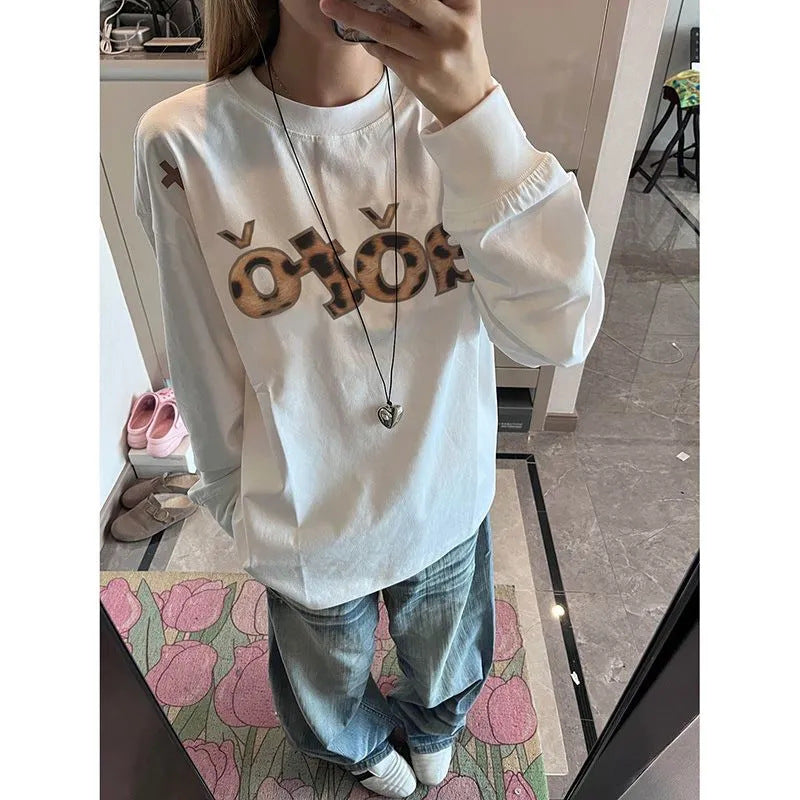 Damen Langarmshirt Grafikdesign Norvielle - Norvielle