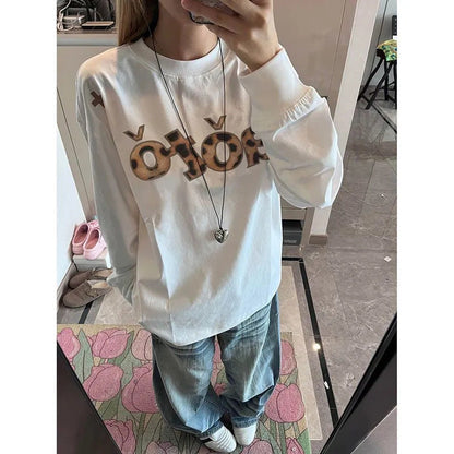 Damen Langarmshirt Grafikdesign Norvielle - Norvielle
