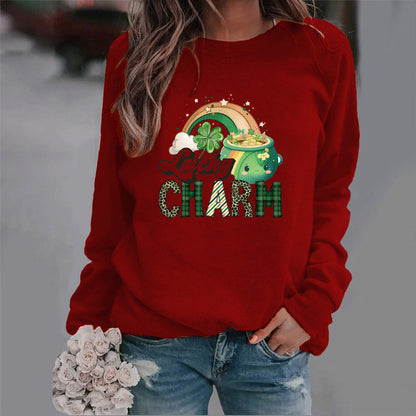 Damen Sweatshirt Glücks-Motiv Norvielle