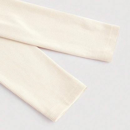Damen Langarm Crop- Asymmetrischer Ausschnitt Rippstruktur Weiß