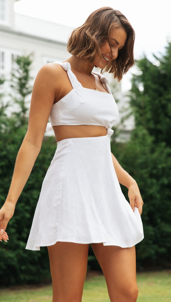 Damen Zweiteiliges Set Crop- Minirock