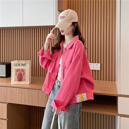 Damen Oversized-Jacke Druckknöpfe Norvielle