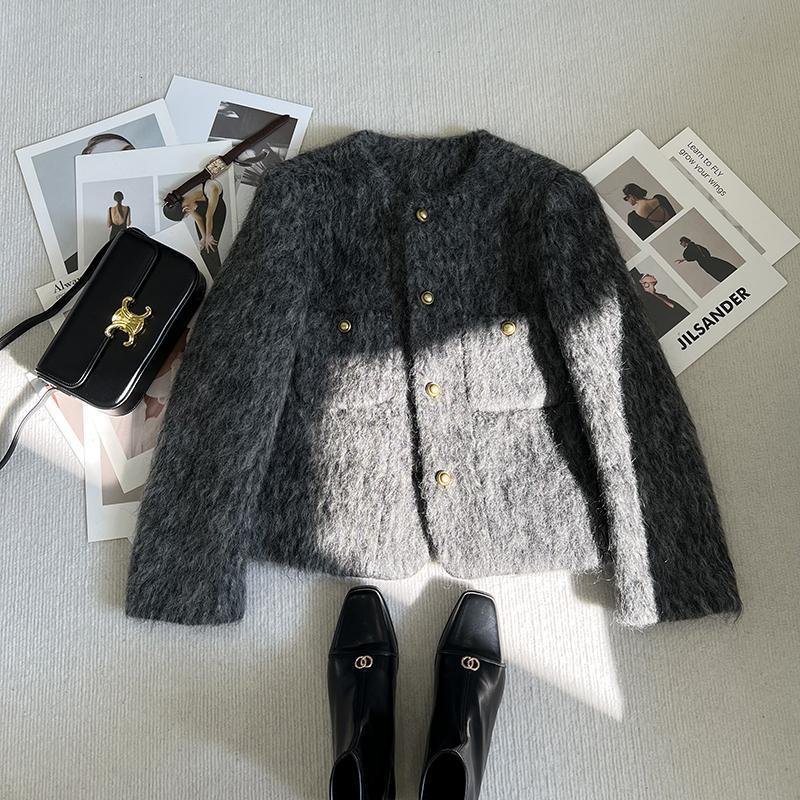 Damen Strickjacke mit goldenen Knöpfen Norvielle
