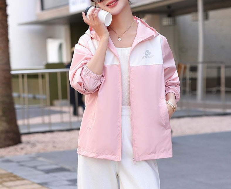 Damen Leichte Übergangsjacke mit Kapuze Norvielle