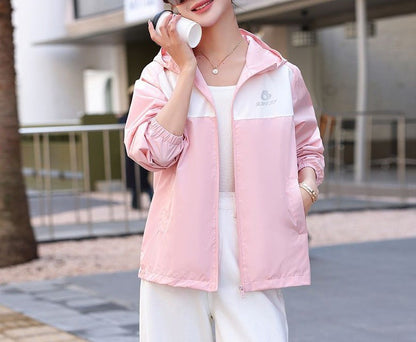 Damen Leichte Übergangsjacke mit Kapuze Norvielle