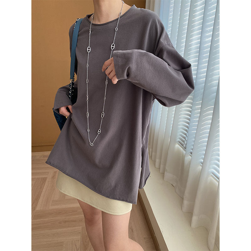 Damen Langarmshirt Weites Design Norvielle