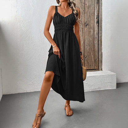 Damen Maxikleid Elastisch Verstellbare Träger Norvielle