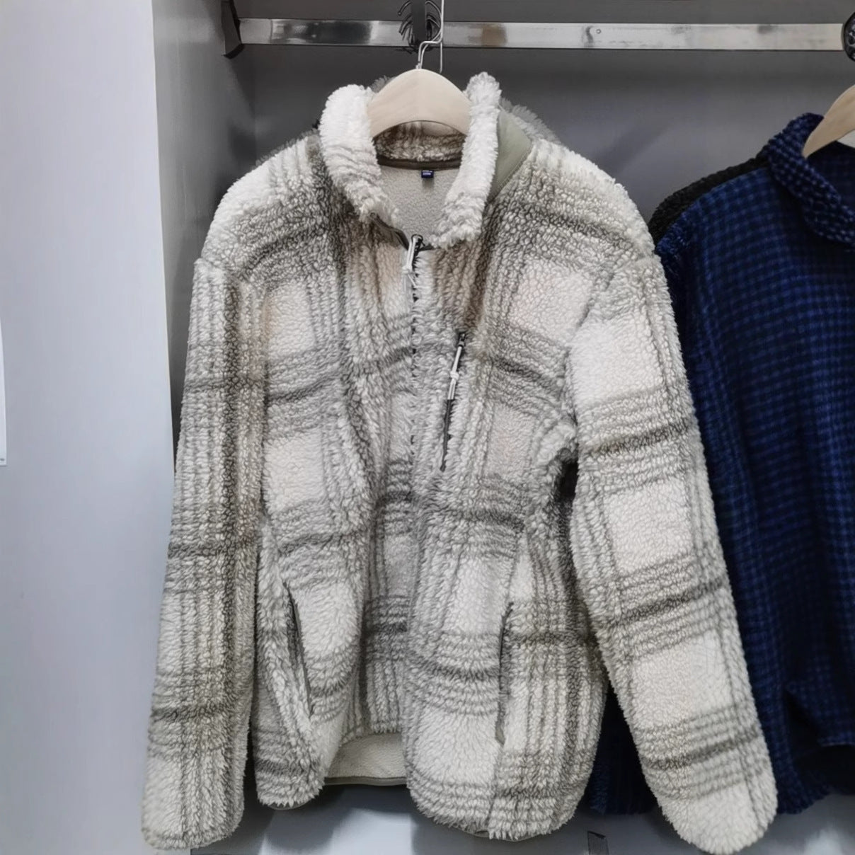 Damen Fleecejacke Wabenstruktur Hochkragen Norvielle