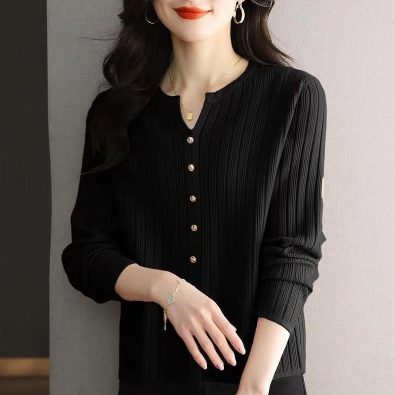 Damen Hemdbluse Faltenknopf Bluse Norvielle