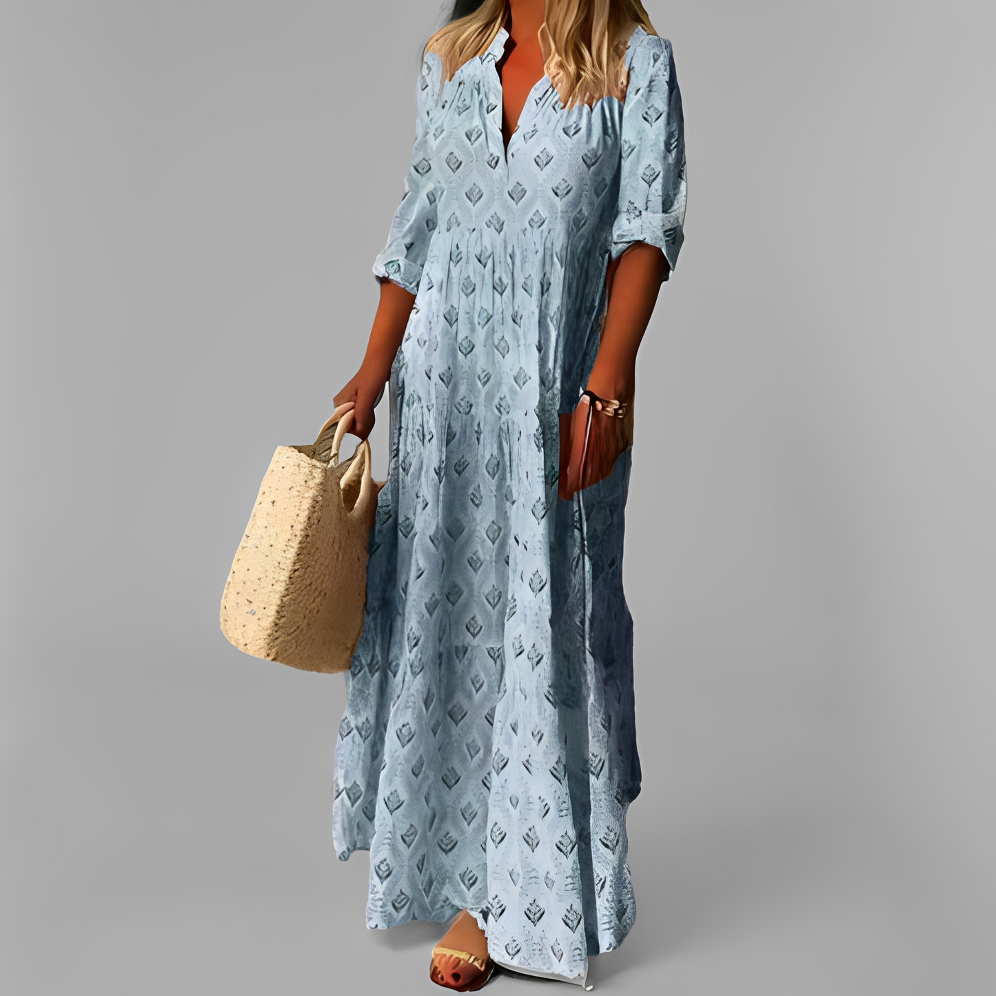 Damen Sommerkleid Leicht Modisch Pastellfarben