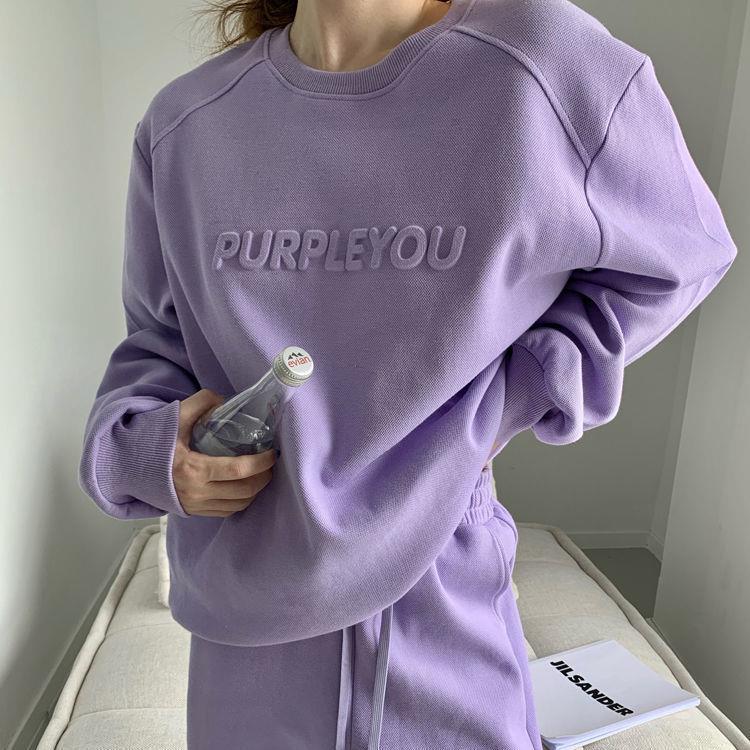 Damen Oversized Sweatshirt Lounge-Outfit Jogginghosen Norvielle - Norvielle