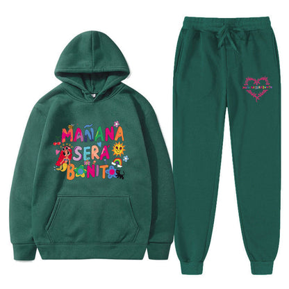 Damen Sweatshirt Jogginghose Set Bunt Norvielle