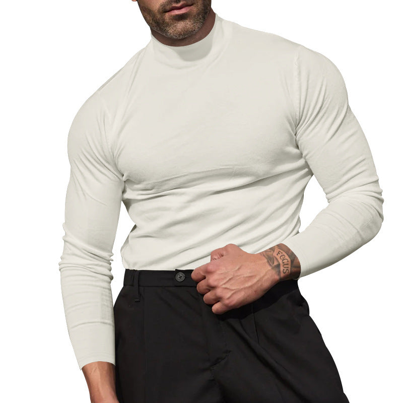 Damen Rollkragenpullover Feinstrick Slim Fit Eleganz