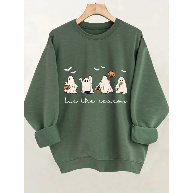 Damen Sweatshirt Gruseliges Motiv Norvielle