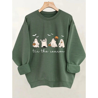 Damen Sweatshirt Gruseliges Motiv Norvielle