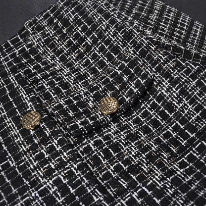 Damen Tweedjacke mit goldenen Knöpfen