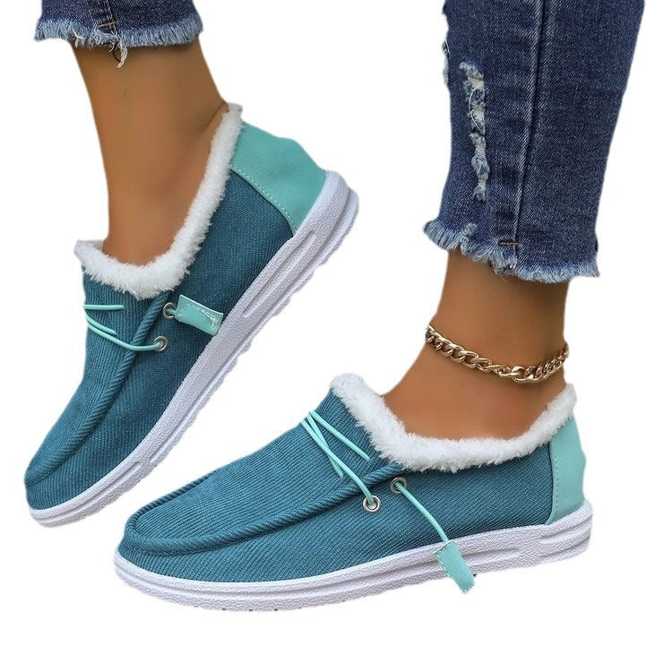 Damen Slip-On Clogs Kuscheliges Innenfutter Flexibler Sohle Bequem