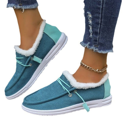 Damen Slip-On Clogs Kuscheliges Innenfutter Flexibler Sohle Bequem