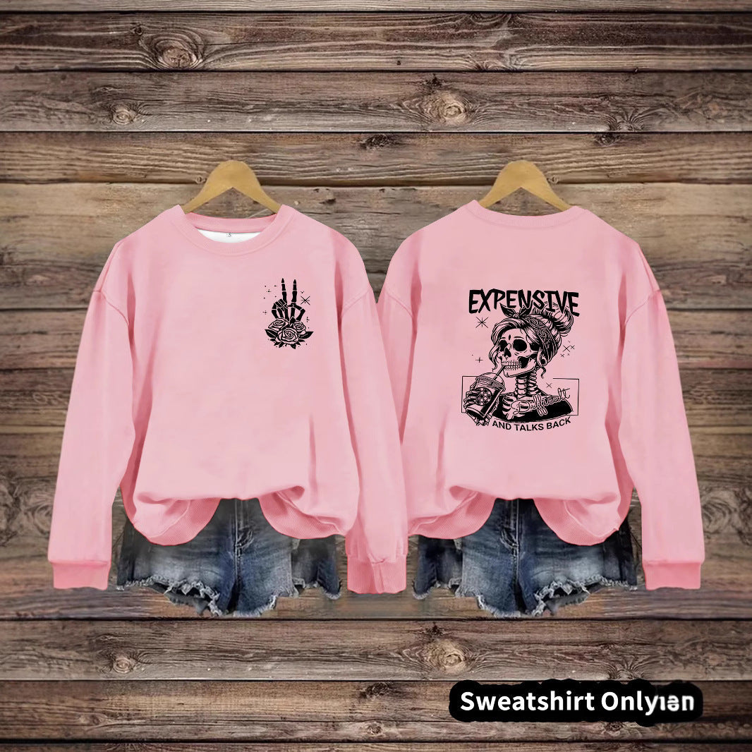 Damen Sweatshirt Kreatives Motiv Lässiger Schnitt Norvielle - Norvielle