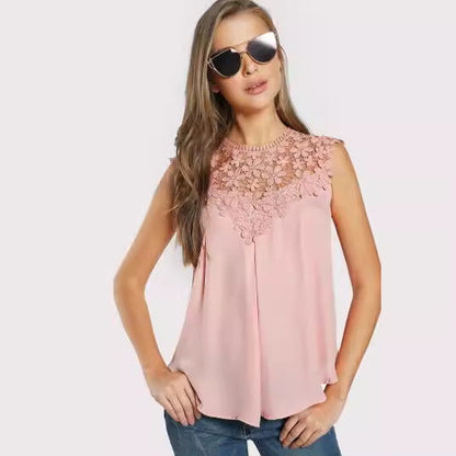 Damen Bluse Flora Stickerei Leicht Fließend