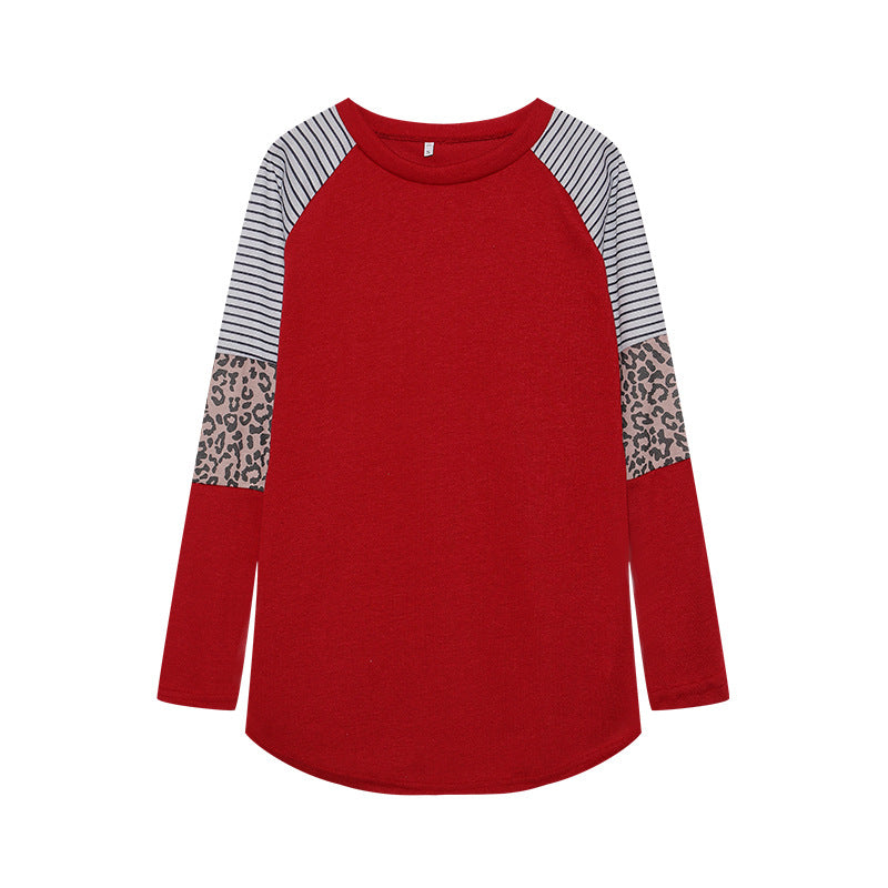 Damen Langarmshirt Tiermuster Streifen Norvielle