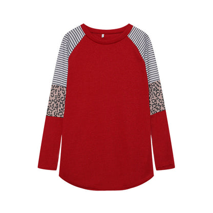 Damen Langarmshirt Tiermuster Streifen Norvielle