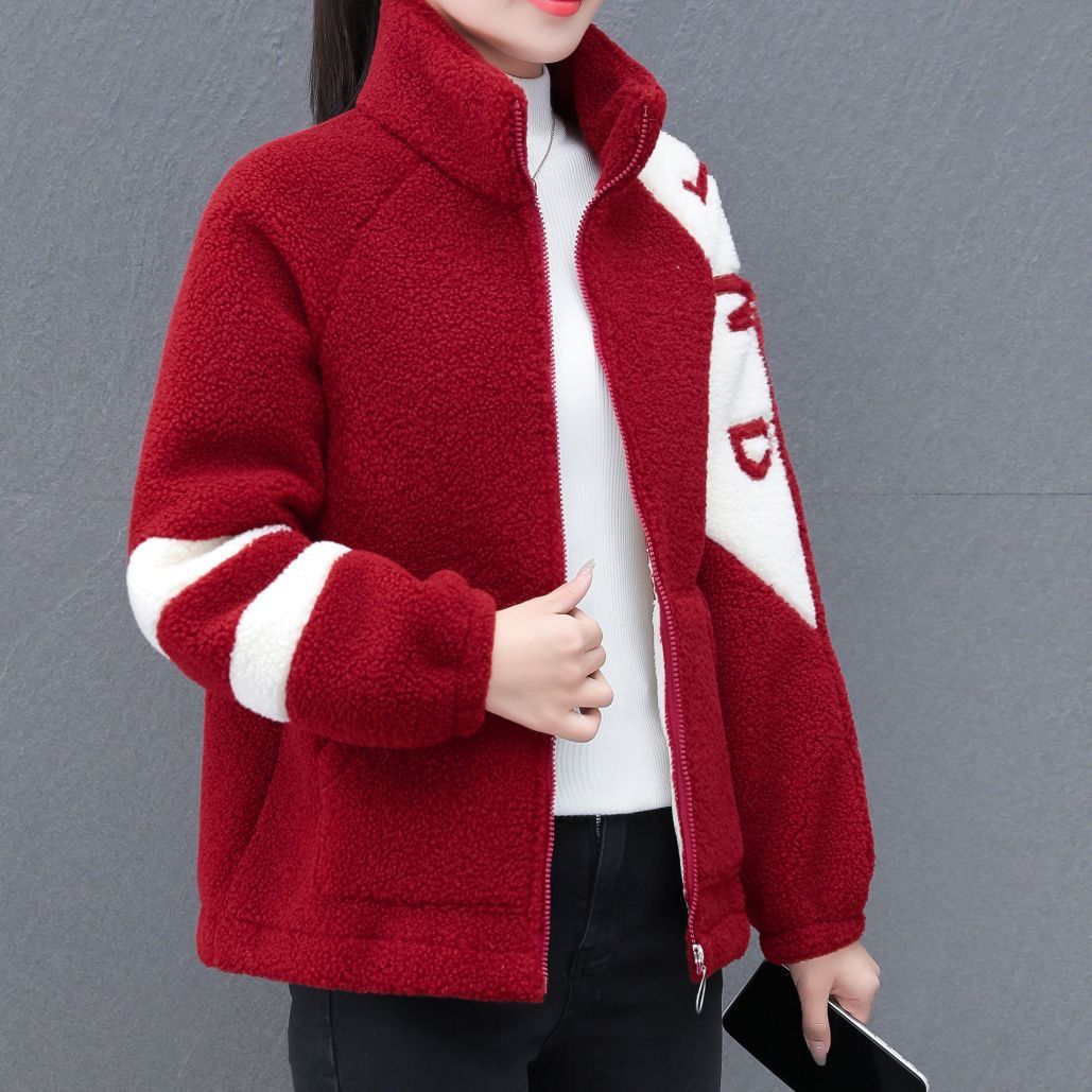 Damen Fleecejacke Hochkragen Seitentaschen Norvielle