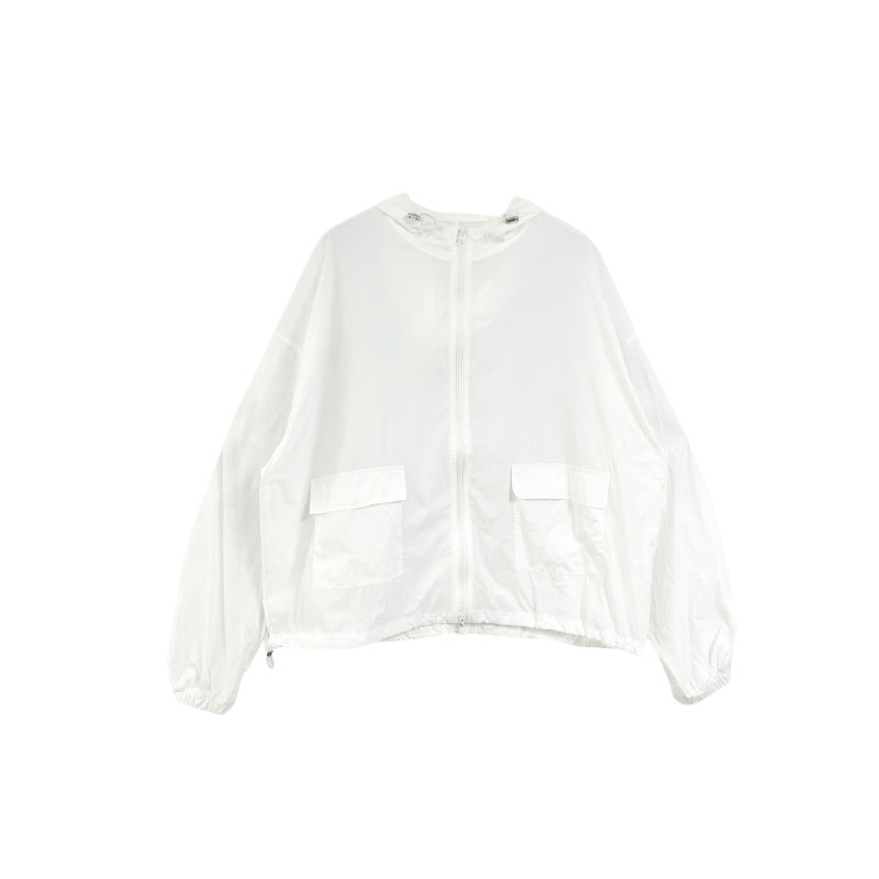 Damen Windbreaker-Jacke Lässig Praktische Taschen Norvielle