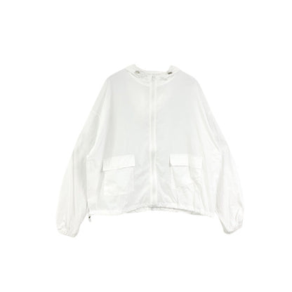 Damen Windbreaker-Jacke Lässig Praktische Taschen Norvielle