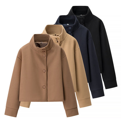 Damen Modische Jacke Stehkragen Norvielle - Norvielle