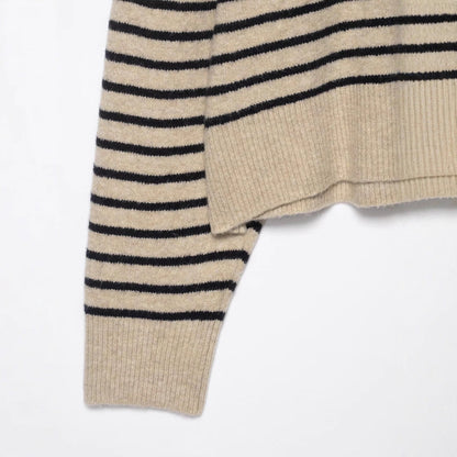 Damen Strickpullover Gestreift Norvielle