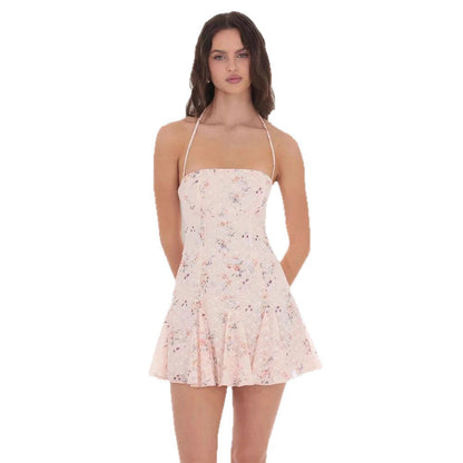 Damen Trägerloses Blumenkleid Norvielle