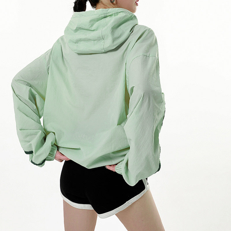 Damen Sportliche Windjacke Wasserdicht