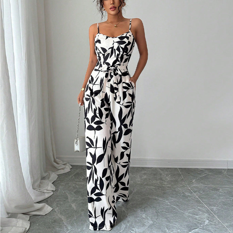 Damen Jumpsuit Floralmuster Norvielle