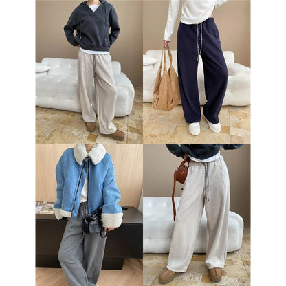 Damen Jogginghose Hochtaillig Weite Passform Norvielle