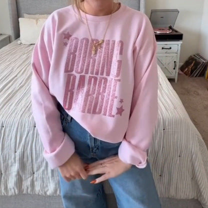 Damen Sweatshirt Glitzernd Norvielle