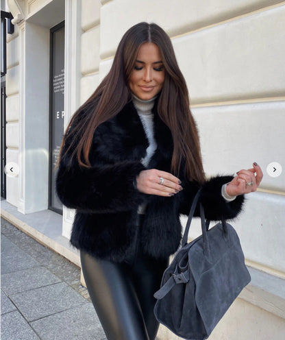 Damen Fleecejacke Weiches Innenfutter Elegant