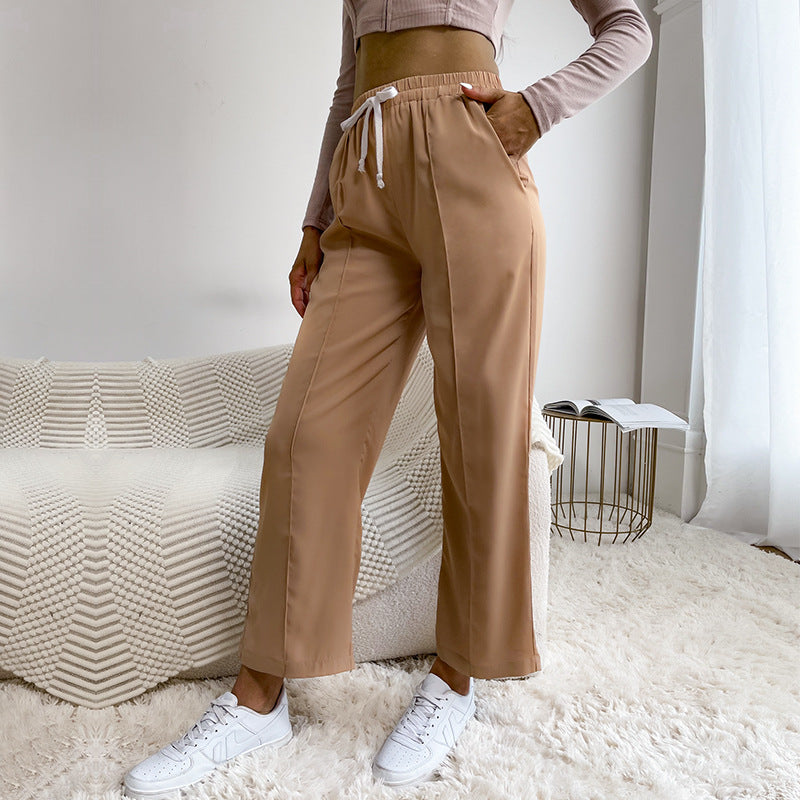 Damen Sport Hose Elastisch Hoch Tailliert Norvielle